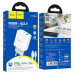 Набір СЗУ 110-240V HOCO C105A + кабель Type-C, порти: USB-C+USB, PD20W+QC3.0, кабель 1м, White, Box