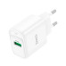 Набір СЗУ 110-240V HOCO C140A+ кабель Type-C, 1xUSB, 18W, кабель 1м, White, Blister