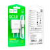 Набір СЗУ 110-240V HOCO C140A+ кабель Type-C, 1xUSB, 18W, кабель 1м, White, Blister