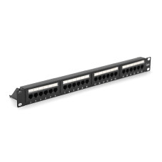 Патч-панель RITAR 24 порти UTP DUAL кат 6 19 "1U НЕ екранована чорна Q25