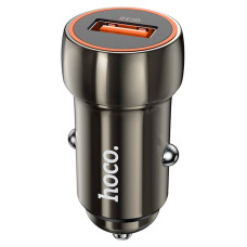 Набір АЗУ 12-24V HOCO Z46 + кабель Type-C, 1xUSB, 18W, кабель 1м, Black, Box