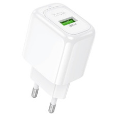 СЗУ 110-240V HOCO CS52A 1xUSB, 18W, White, Blister