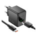 Набір СЗУ 110-240V HOCO CS17A+ кабель Type-C, 1xUSB, 22.5W, 1м кабель, Black, Blister