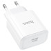 СЗУ 110-240V HOCO C76APro, USB-C, PD30W, PPS, QC3.0, White, Box