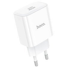 СЗУ 110-240V HOCO C76APro, USB-C, PD30W, PPS, QC3.0, White, Box