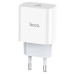 СЗУ 110-240V HOCO C76APlus, USB-C, PD20W, PPS, QC3.0, White, Box