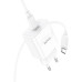Набір СЗУ 110-240V HOCO C76A Pro+ Type-C кабель, USB-C, PD30W, кабель 1м, White, Box
