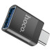 Перехідник HOCO UA17 USB3.0(F) => Type-C(M), Black, Blister
