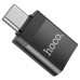 Перехідник HOCO UA17 USB3.0(F) => Type-C(M), Black, Blister