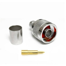 Разъем N Type Male под обжим на кабель RG-8/RG-213/LMR400/SYV-50-7/7D-FB цена за 1 шт