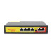 Комутатор POE з 4 портами POE 100Мбіт + 2 порт Ethernet (UP-Link) 100Мбіт, 52V/1.44A, 100/250метрів, корпус - метал, Black, БП вбудований, Q20