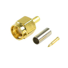 Роз'єм SMA Male під обтиск на кабель RG-316/RG-188/RG-174/LMR100/SFF50 ціна за 1 шт