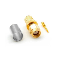 Роз'єм SMA Male під обтиск на кабель RG6/RG5/LMR300/RG304/РК-75/5D-FB ціна за 1 шт