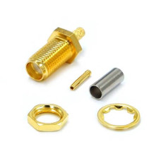 Роз'єм SMA Female під обтиск на кабель RG-316/RG-188/RG-174/LMR100/SFF50 ціна за 1 шт