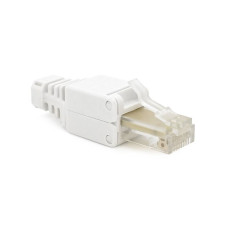 Конектор RJ-45 швидкого монтажу 8P8C UTP Cat-5 (розбірний, безінструментальний) білий, ціна за 1 шт.