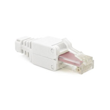 Конектор RJ-45 швидкого монтажу 8P8C UTP Cat-6 (розбірний, безінструментальний) білий, ціна за 1 шт
