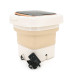 Пральна машина H576 MINI B, складана, 9л, 12В, 25Вт, 1.2кг, LED-індикатор, електронне керування, 29,5*29,5(14.5)мм, пластик, бежевий