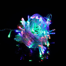 Гірлянда 100LED (Діод) Mix Color, 10 метрів, 8 режимів, прозора ізоляція