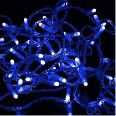 Гірлянда 300LED (Діод) Blue, 30 метрів, 8 режимів, прозора ізоляція