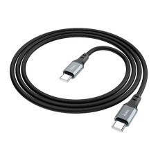 Кабель Hoco X86 silicone, C-Type C, 60W, Black, довжина 1м, BOX
