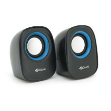 Колонки 2.0 Kisonli V360 для ПК і ноутбука, USB + 3.5mm, 2x1.5W, 20Hz- 20KHz, Black, BOX, Q50