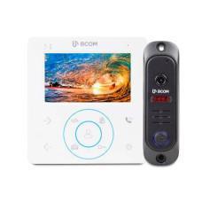 Комплект відеодомофона BCOM BD-480 White Kit (домофон 4 дюйми без пам’яті + виклична панель 1000 ТВЛ)