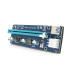 Плата PCE164P-N09 (V009S-Plus) Riser PCI-EX, x1=>x16, USB 3.0, DC12V(PCI-E/6pin), конденсатори 270, VER009S,Пакет