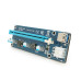 Плата PCE164P-N03 (VER006C) Riser PCI-EX, x1=>x16, USB 3.0, DC12V(PCI-E/6pin), конденсатори 270, VER006C,Пакет