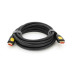 Кабель Merlion HDMI-HDMI V-Link High Speed 3.0m, 4K, v2,0, OD-8.2mm, круглий Black, конектор Black/Yellow, Blister-box, Q80
