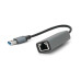 Контролер USB 3.0 to Ethernet VEGGIEG V-K306 - Мережевий адаптер 100 / 1000Mbps з проводом, RTL-8152B, Aluminum, Blister-Box