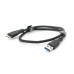 Кабель VEGGIEG V-U318, Usb 3.0 AM to Micro-B Black 0.5m, для жорстких дисків
