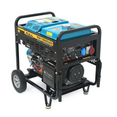 Дизельний генератор FULL FDK10000LE3, трехфазный 230/380V, 50Hz, 9.4kVA/7.5kW, бак 12,5 л, витрата 2 л/год, ручний/стартер (без АКБ), 700х510х620 мм, 124 кг