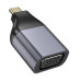 Перехідник HOCO UA34 Type-C (тато)/VGA(мама), Gray, Box