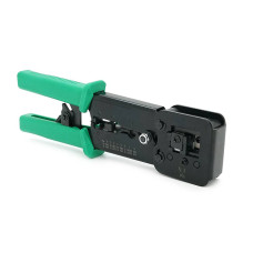 Інструмент VegGieg V-E113 для обтискання RJ-45 (8P8C) та RJ-12/11 (6P6C) 4P4C, Чорно/Зелені Q10