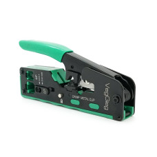 Інструмент VegGieg V-E111 для обтискання RJ-45 (8P8C) та RJ-12/11 (6P6C) 4P4C, Чорно/Зелені Q10