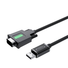 Кабель VEGGIEG V-U401, USB/RS232, PL2303 Chipset, Gray, довжина 1.5м, Box