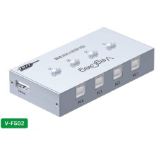 Комутатор VEGGIEG V-F502 USB 2.0/4BM. PC to Scanner Printer Sharing Switch (потрібний драйвер), Box