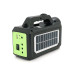 Переносний ліхтар GD-8077+ Solar, 1+1 режим, вбудований акум, 3 лампочки 3W, USB вихід, Black, Box