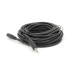 Подовжувач Audio DC3.5 тато-мама 5.0м, Premium GOLD Stereo Jack, (круглий) Black cable, Пакет Q200