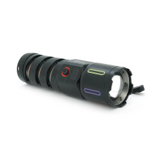 Ліхтар пошуковий BP-538 LED PM60, 3 режими, ліхтарик, індикація заряду, живлення від акумулятора, IP65, USB кабель, 225х130х60мм, 0,525кг, Black, BOX