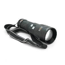 Ліхтар пошуковий YEMAO YM-G601 LED PM60, 4 режими, індикація заряду, живлення від 4*18650, IP65, USB кабель, 245х195х90мм, 1,260кг, Black, Чохол+BOX
