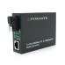 Медіаконвертер FOXGATE EC-Q-1G-1SM-1310nm, 1310 WDM, 1x10/100/1000 Base-Tx, одноволоконний Full/Half duplex, SC 20km (0+70°C), + блок живлення 5V 1A