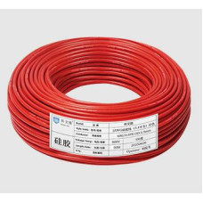 Кабель силіконовий луджений AWG 26 American Standard 26AWG/0,15квМ/600В, 400 метрів, негорючий, термостійкий, Red, ціна за бухту