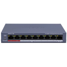 9-ти портовий POE комутатор Hikvision DS-3E0109P-E/M(C), 8xRJ45 (100M) PoE + 1x RJ45 (100M)