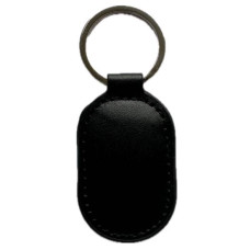 Безконтактний брелок ID Em-Marine 125 КГц (EM-Leather овальний) у шкіряному чохлі, колір чорний