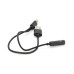 Перехідник 2 в 1 KY-139 Type-C(M) =>Jack 3.5mm(F)+USB, 5см, Black, Box