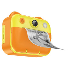 Дитячий фотоапарат HOCO DV204 з функцією миттєвого друку, підтримка microSD card, Orange/Yellow, Box