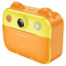 Дитячий фотоапарат HOCO DV204 з функцією миттєвого друку, підтримка microSD card, Orange/Yellow, Box