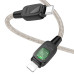 Кабель Hoco U124, Type-C-Lighting, 27W, довжина 1.2м, Black/Gray, BOX