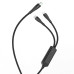 Кабель Hoco U102, Type-C-2Type-C, 100W, такневе обплетення, довжина 1,5м, Black, BOX